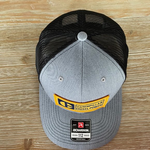Vintage Caterpillar CAT Diesel Power Block C Patch Hat - New Richardson 112 Cap - Picture 5 of 10